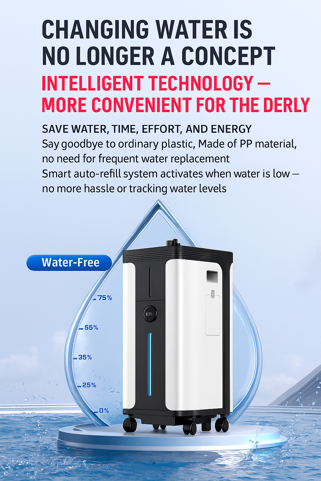 无需频繁换水 / No Need for Frequent Water Changes